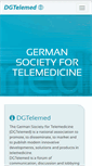 Mobile Screenshot of dgtelemed.de